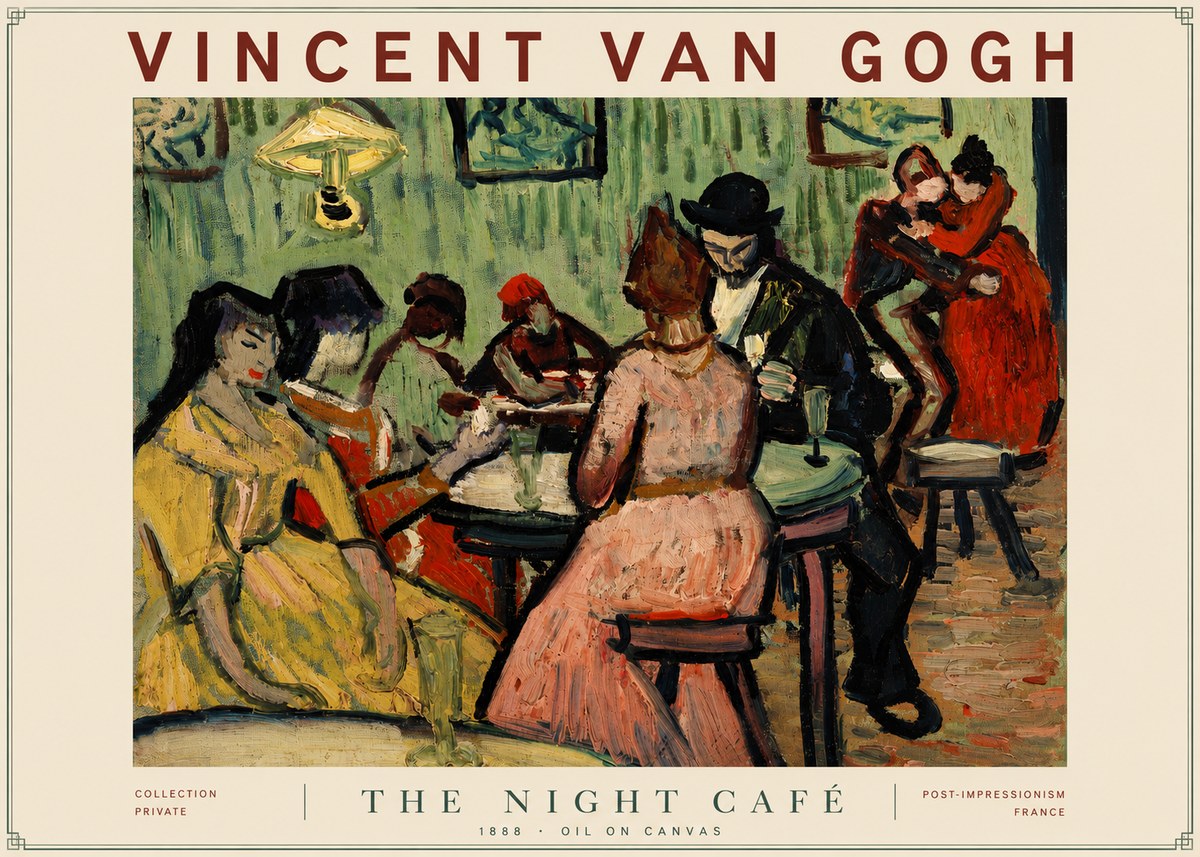 Van Gogh The Night Café I No4 - Juliste