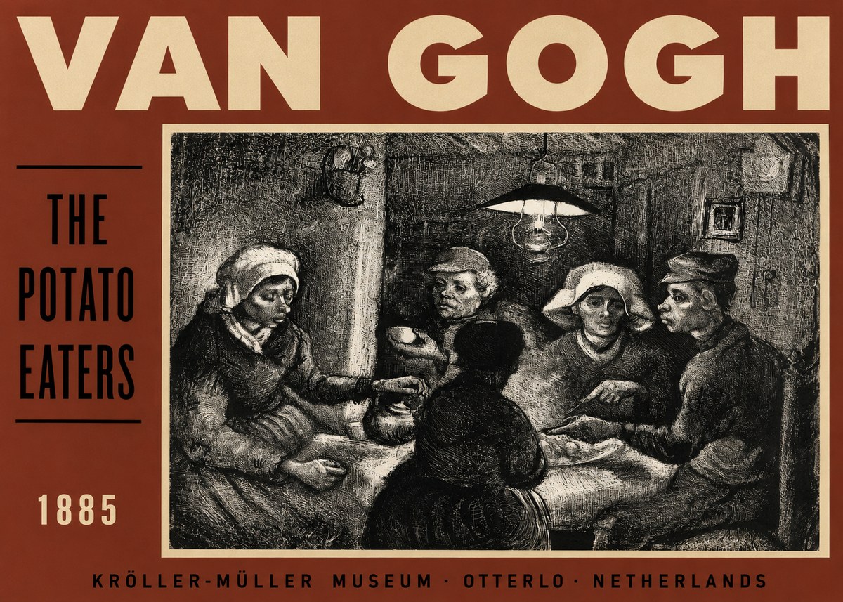 Van Gogh The Potato Eaters I No3 - Juliste