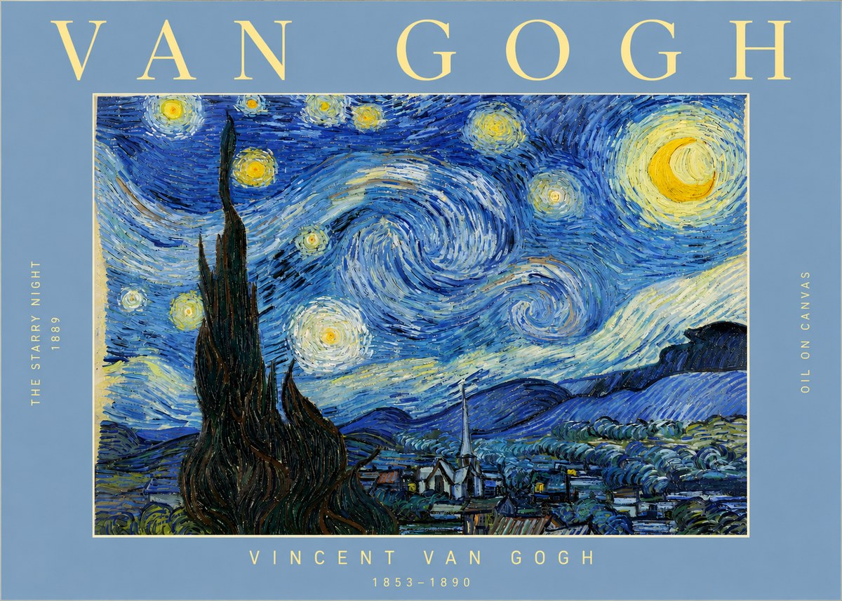 Van Gogh The Starry Night No2 - Juliste