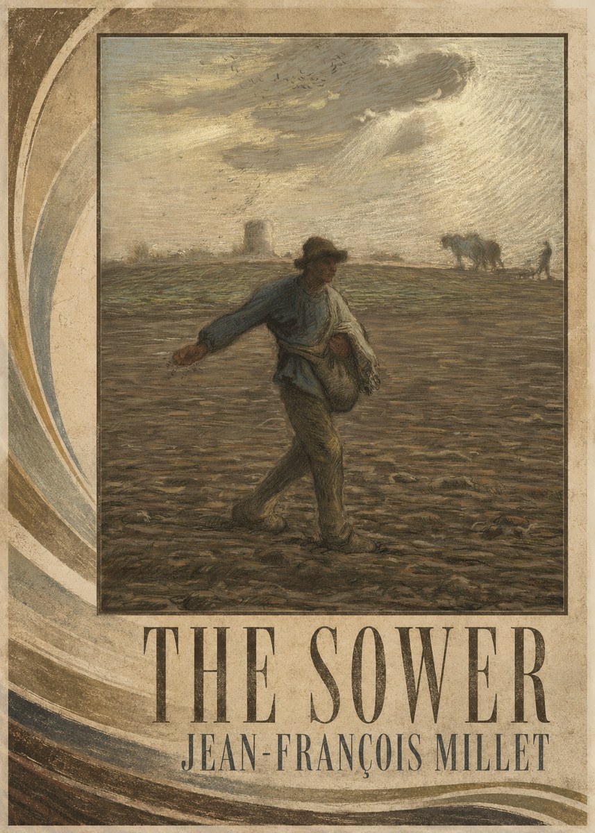 Jean-François Millet The Sower I No2 - Juliste