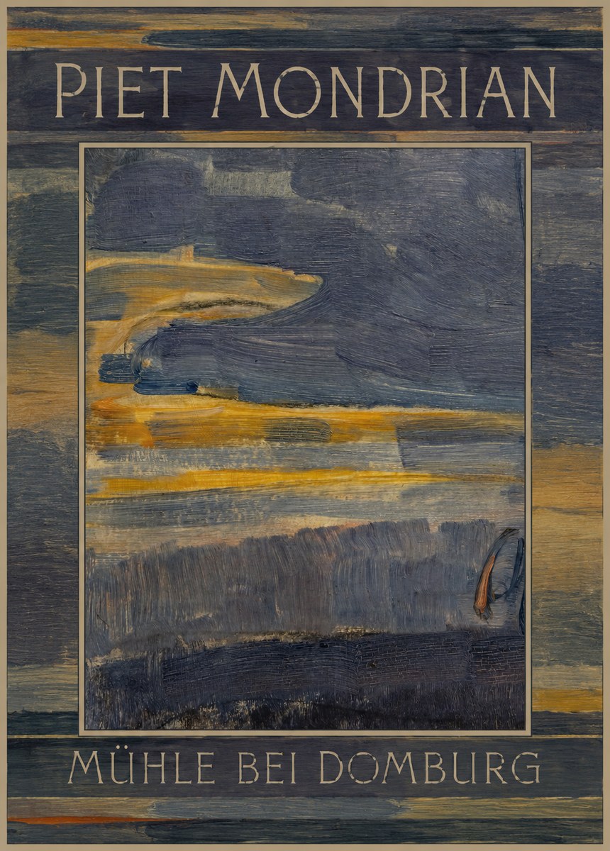 Piet Mondrian Mühle Bei Domburg No1 - Juliste