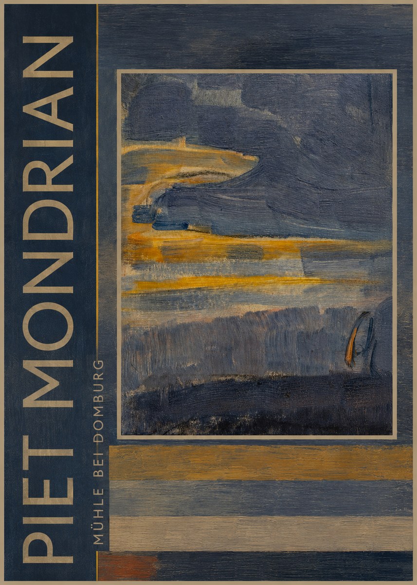 Piet Mondrian Mühle Bei Domburg No3 - Juliste