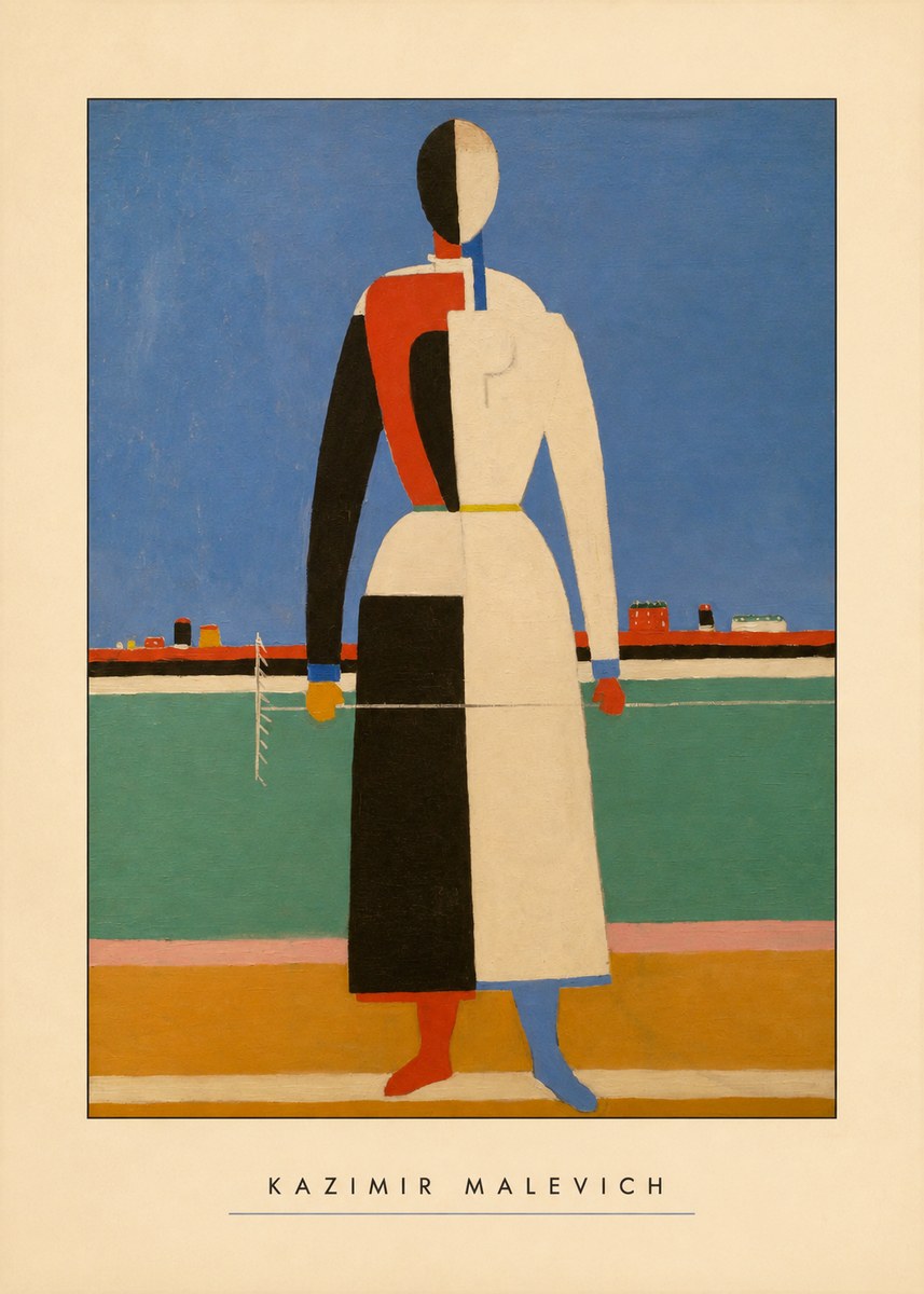 Kazimir Malevich Woman with a Rake No4 - Juliste