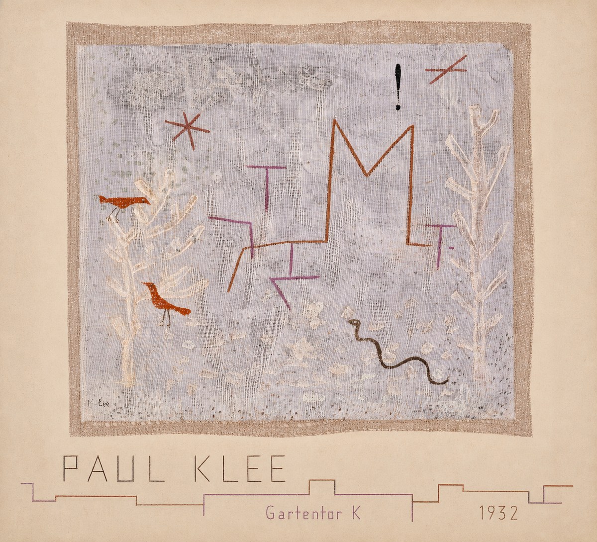 Paul Klee Gartentor K No4 - Juliste