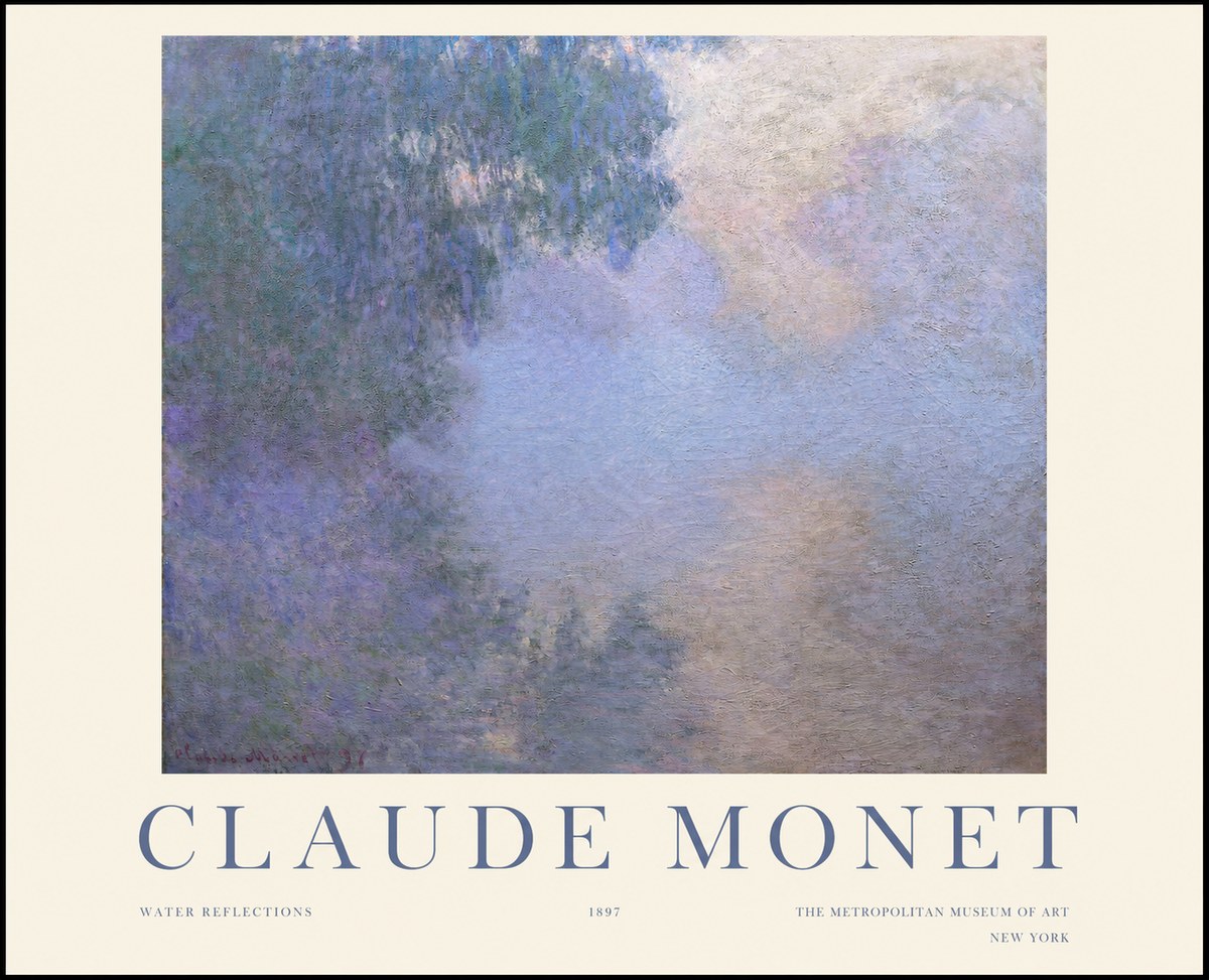 Monet Water Reflections No1 - Juliste