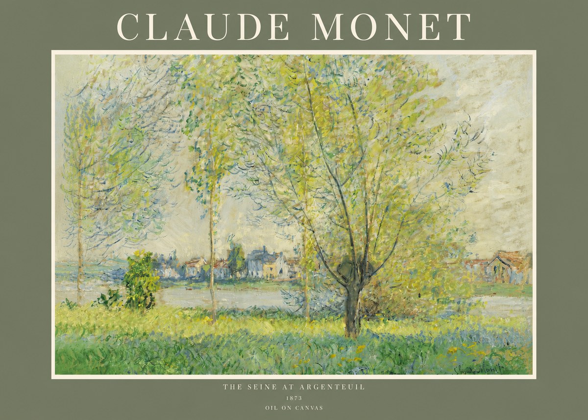 Monet The Seine at Argenteil No2 - Juliste