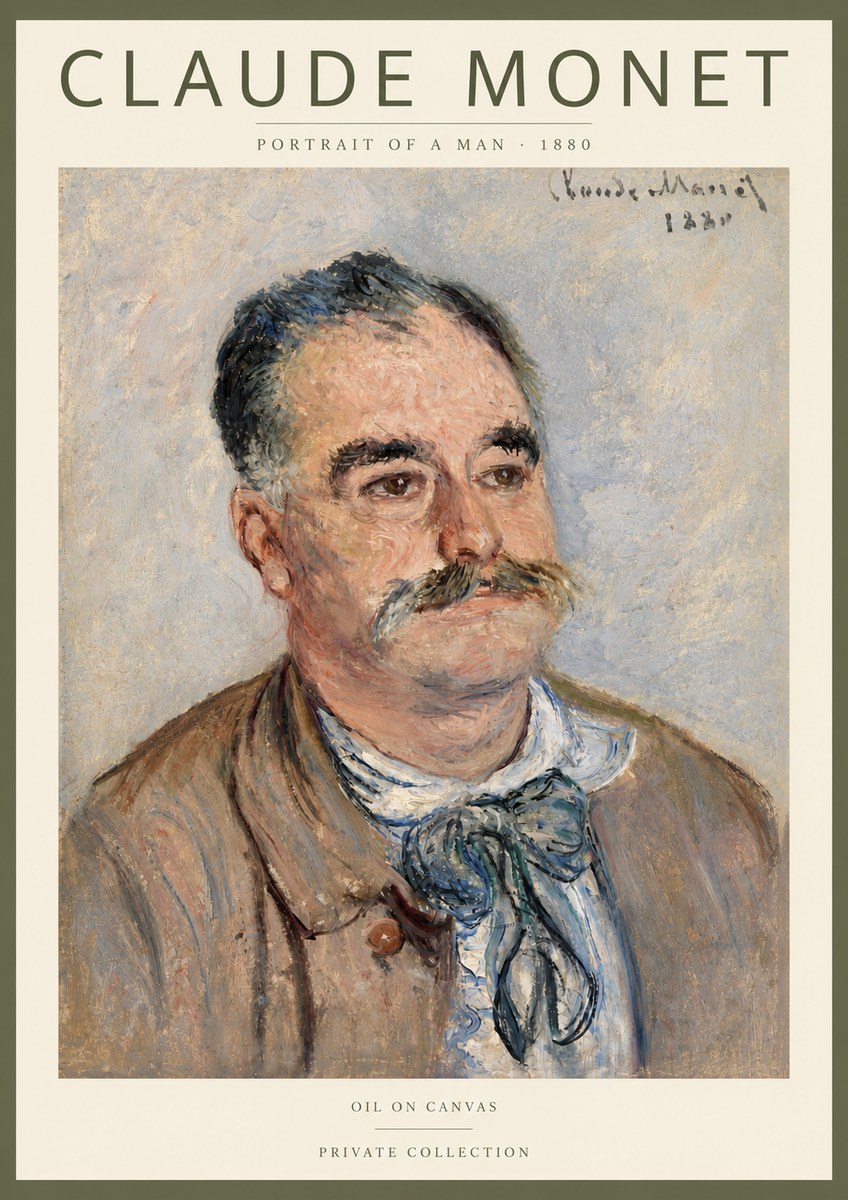 Monet Portrait of a Man No3 - Juliste