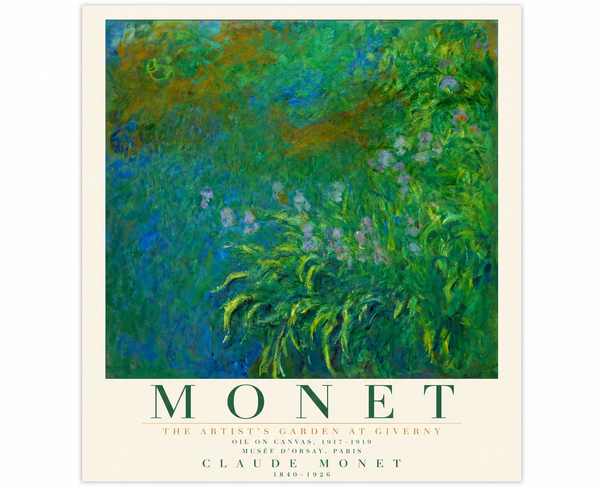 Monet The Artist's Garden at Giverny No5 - Juliste