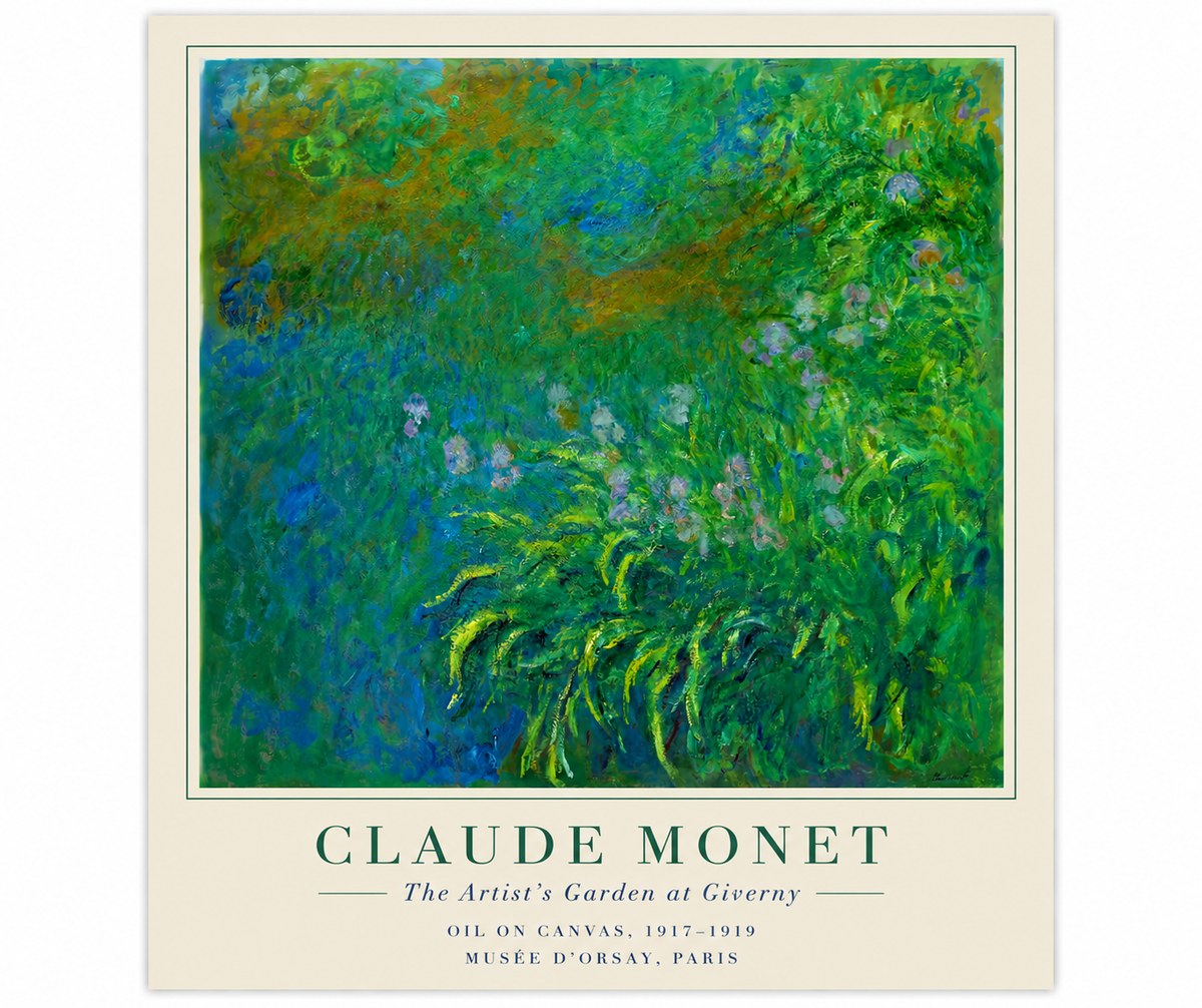 Monet The Artist's Garden at Giverny No6 - Juliste
