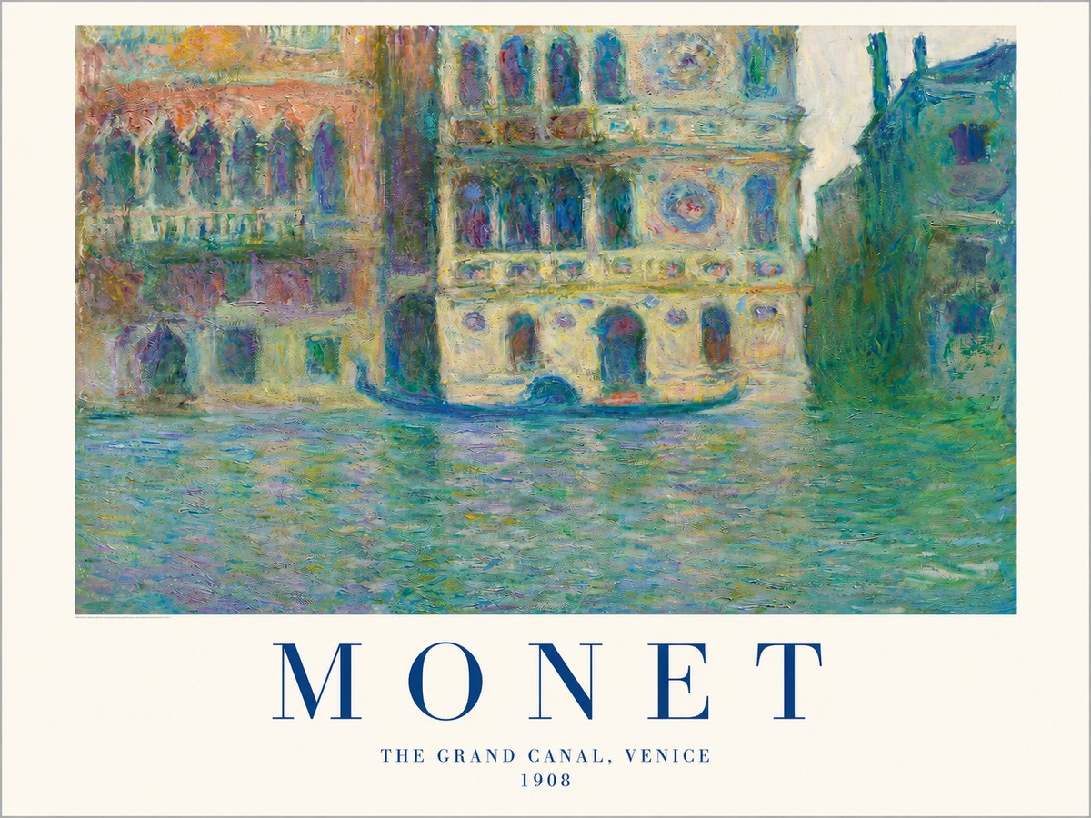 Monet The Grand Canal, Venice No2 - Juliste