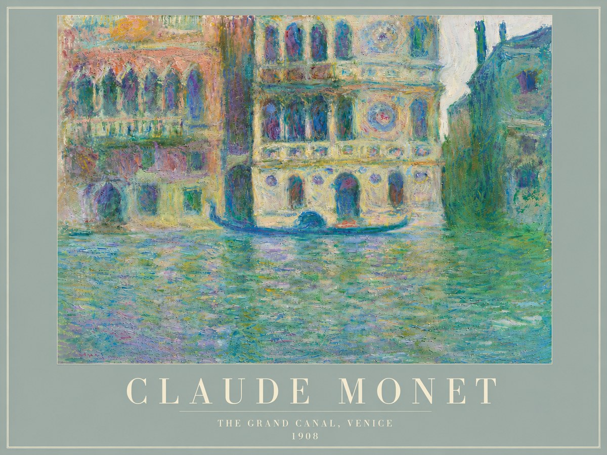 Monet The Grand Canal, Venice No4 - Juliste
