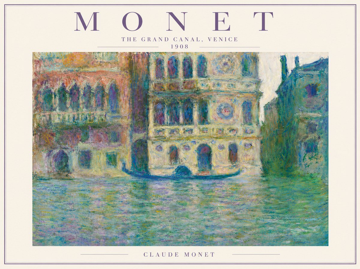 Monet The Grand Canal, Venice No5 - Juliste