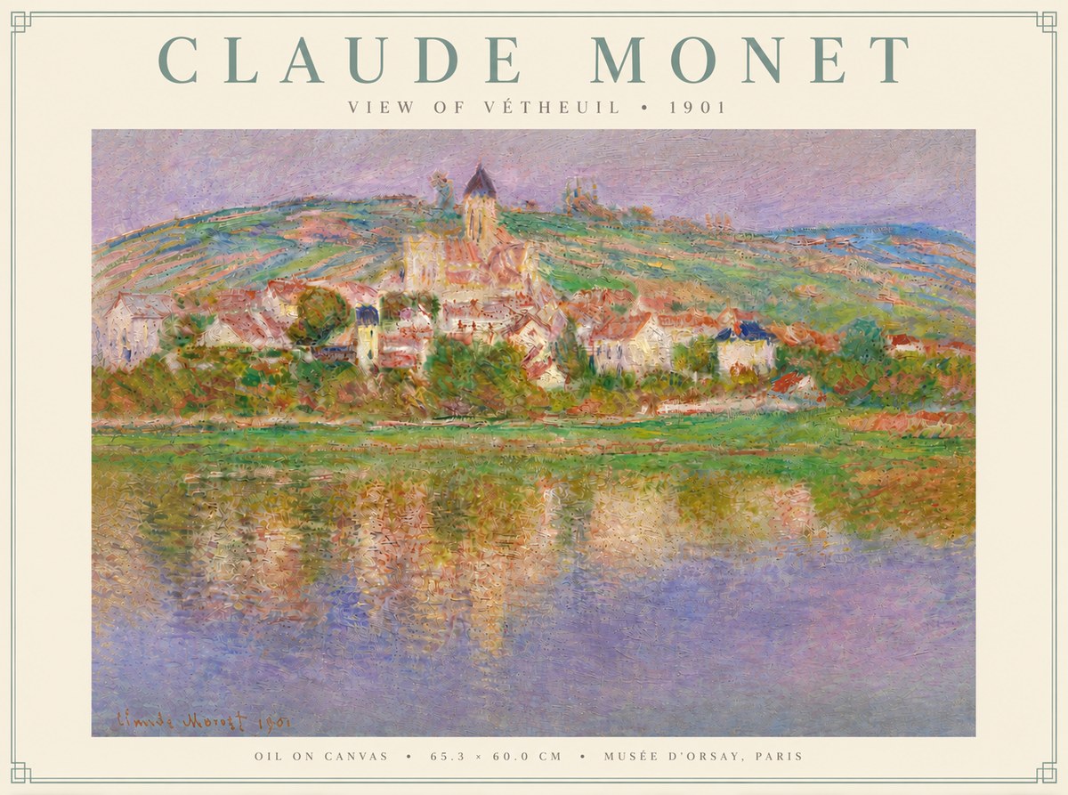 Monet View of Vétheuil I No5 - Juliste