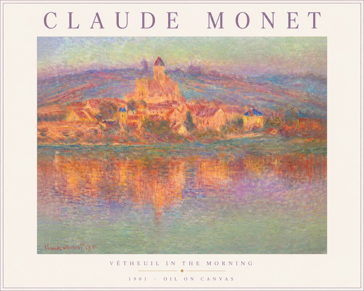 Monet Vétheuil in the Morning No3 - Juliste