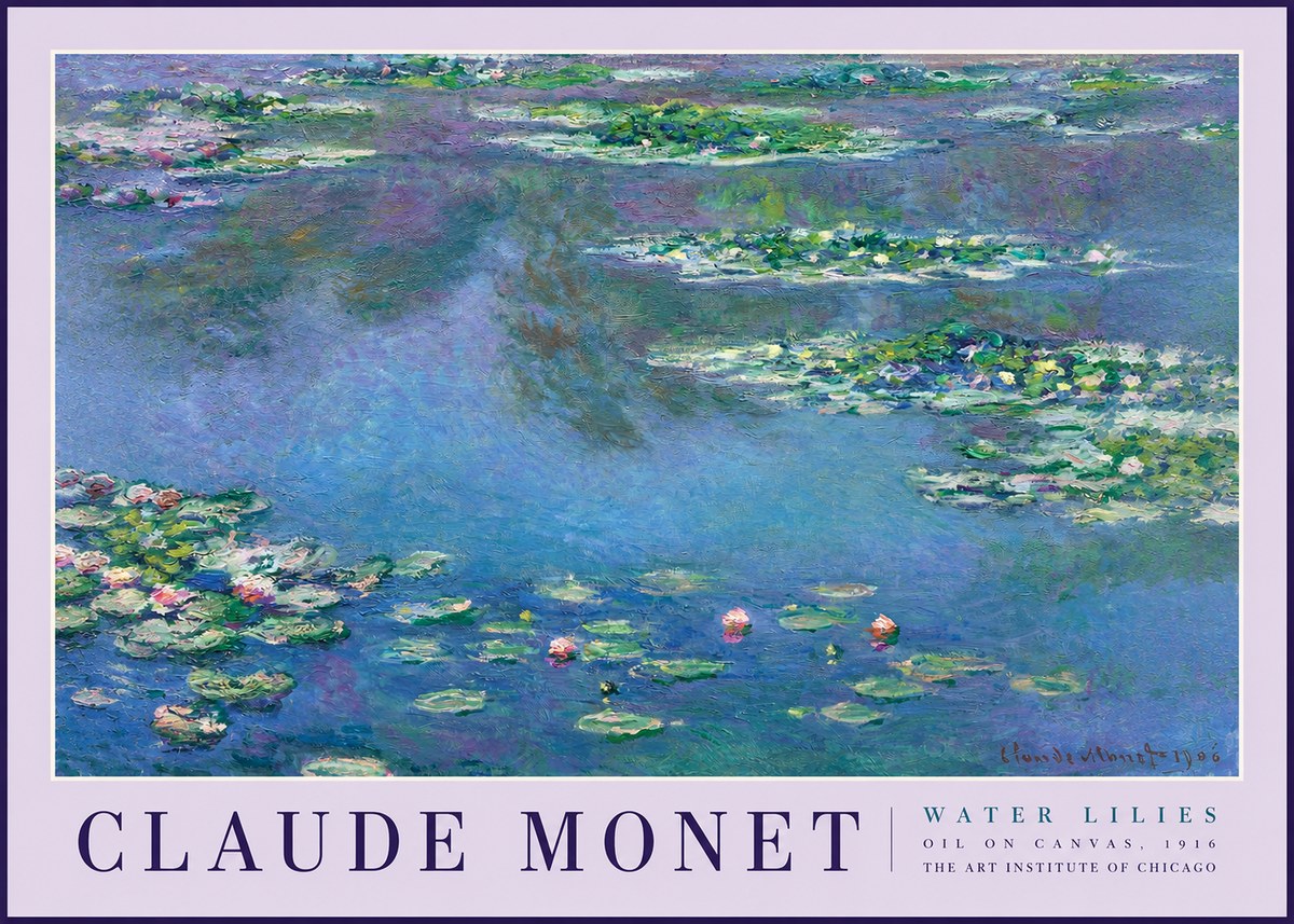 Monet Water Lilies I No2 - Juliste