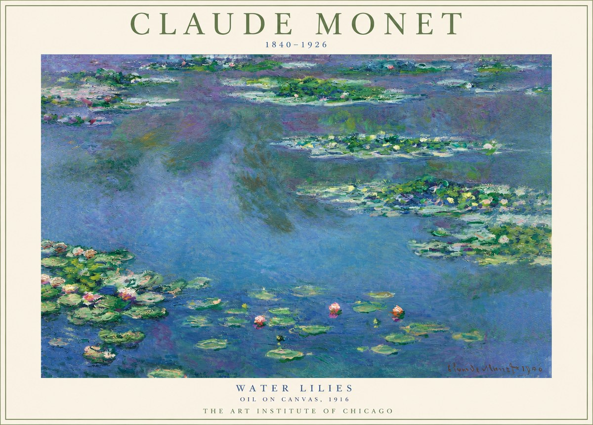Monet Water Lilies I No3 - Juliste