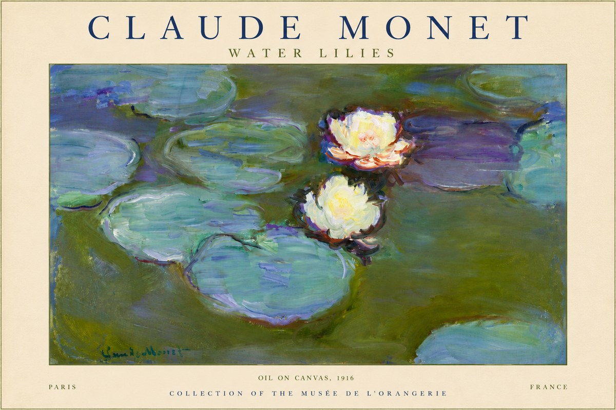 Monet Water Lilies II No3 - Juliste