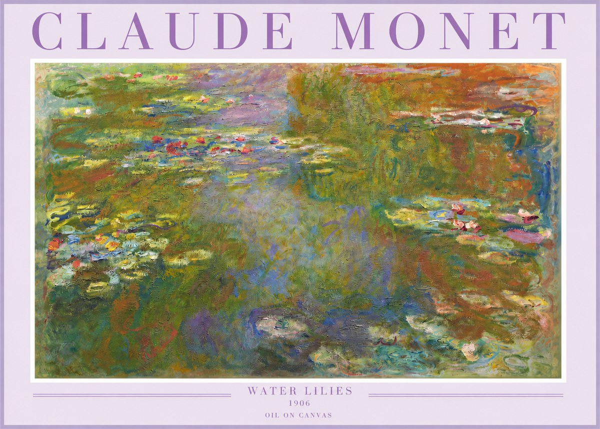 Monet Water Lilies III No2 - Juliste
