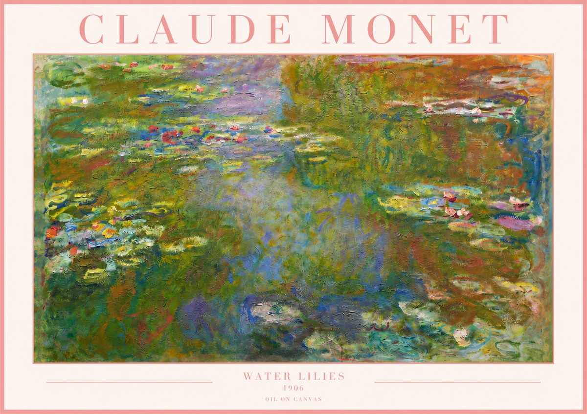 Monet Water Lilies III No3 - Juliste