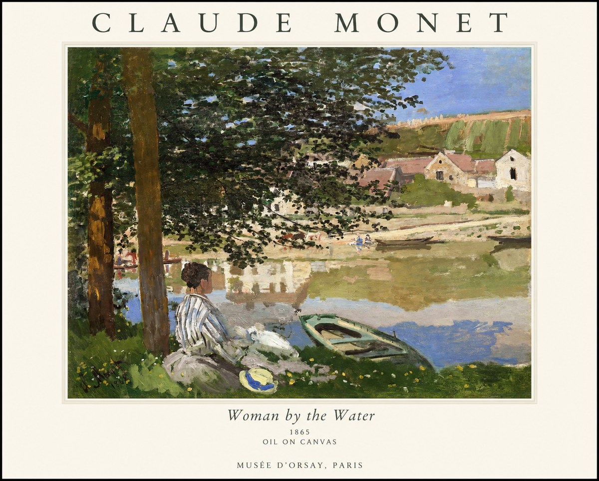 Monet Woman by the Water No1 - Juliste