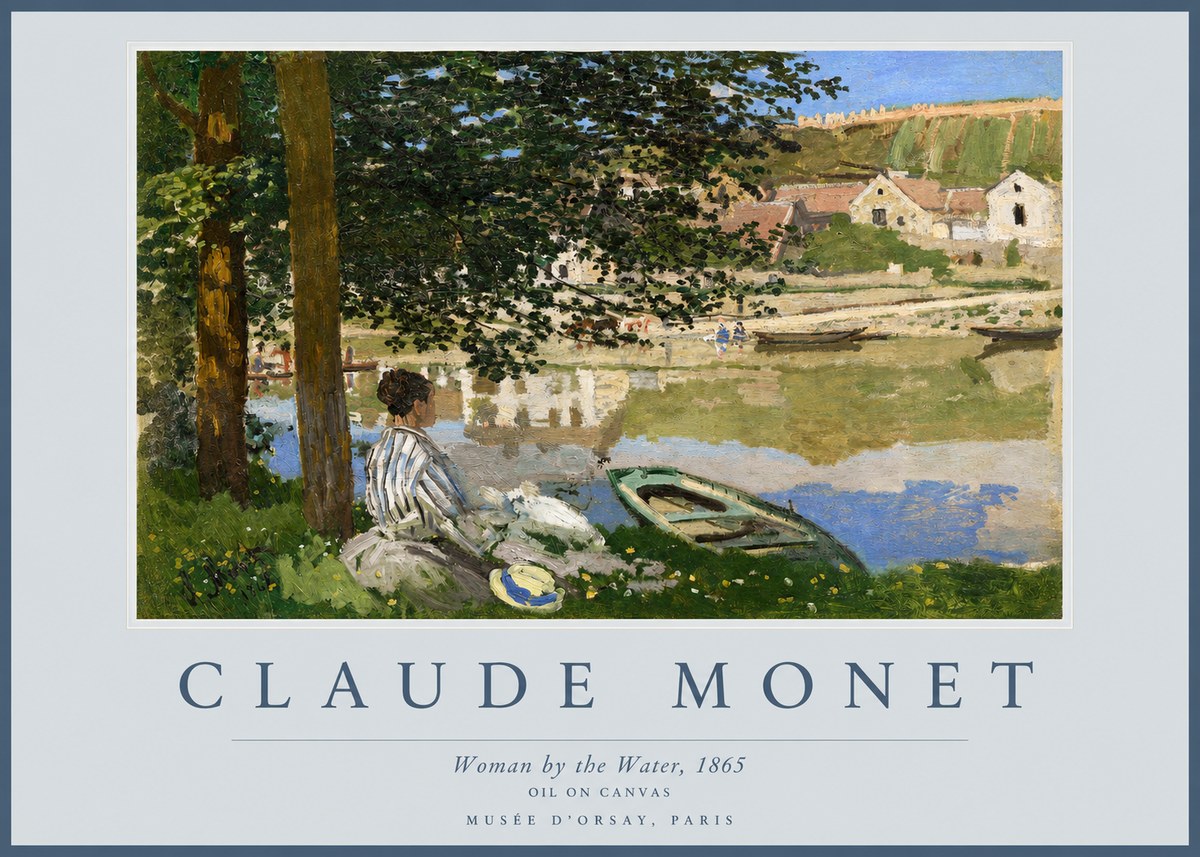 Monet Woman by the Water No2 - Juliste