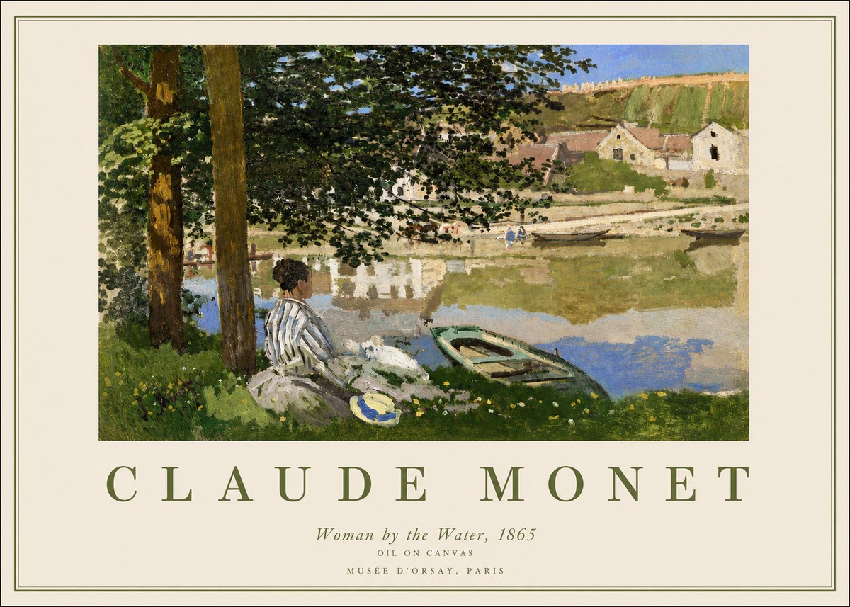 Monet Woman by the Water No3 - Juliste