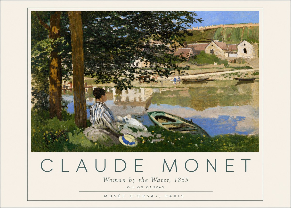 Monet Woman by the Water No4 - Juliste