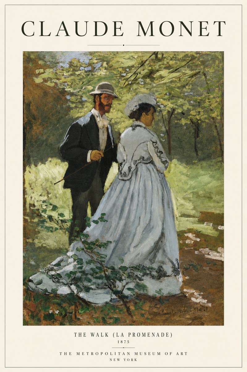Monet The Walk (La Promenade) No3 - Juliste