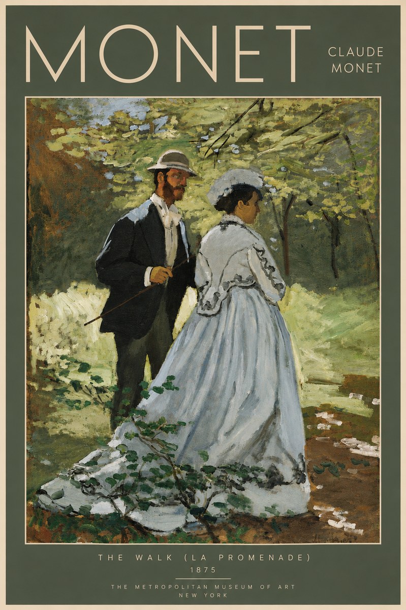 Monet The Walk (La Promenade) No5 - Juliste