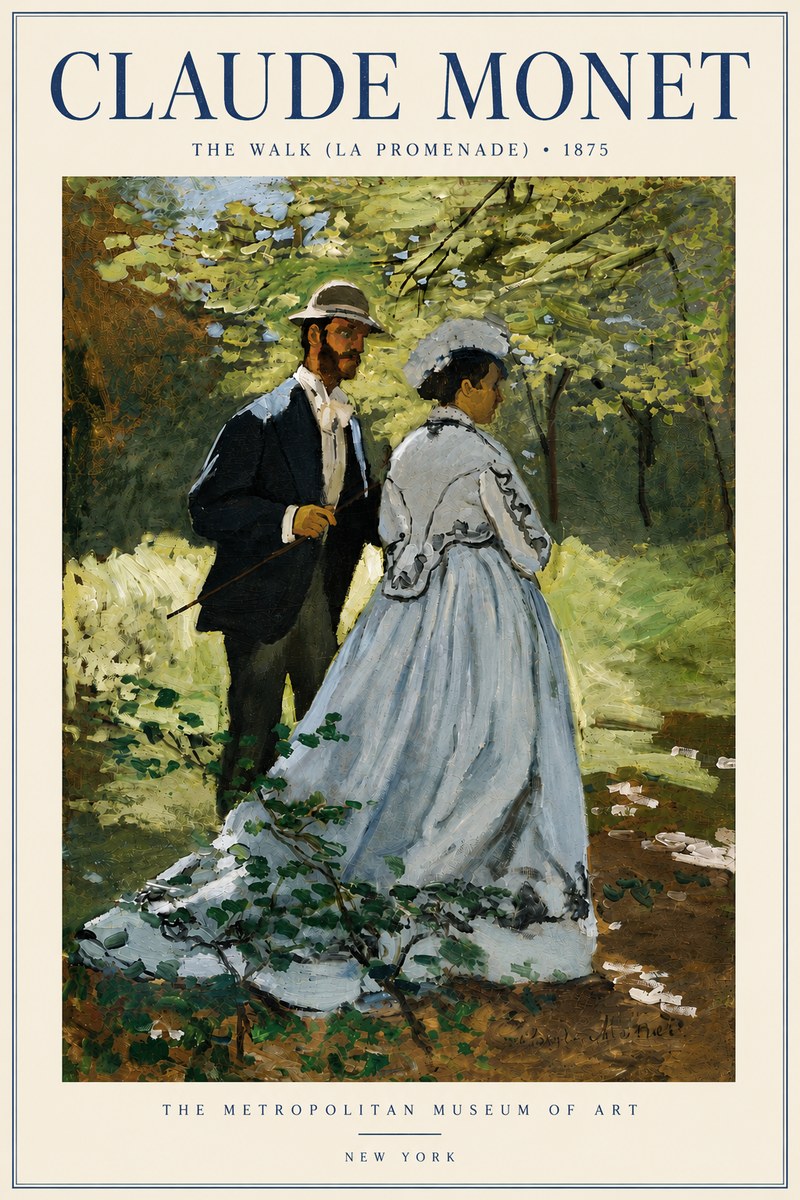 Monet The Walk (La Promenade) No6 - Juliste