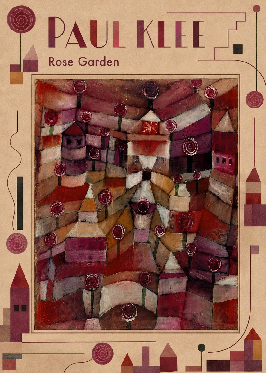 Paul Klee Rose Garden No4 - Juliste