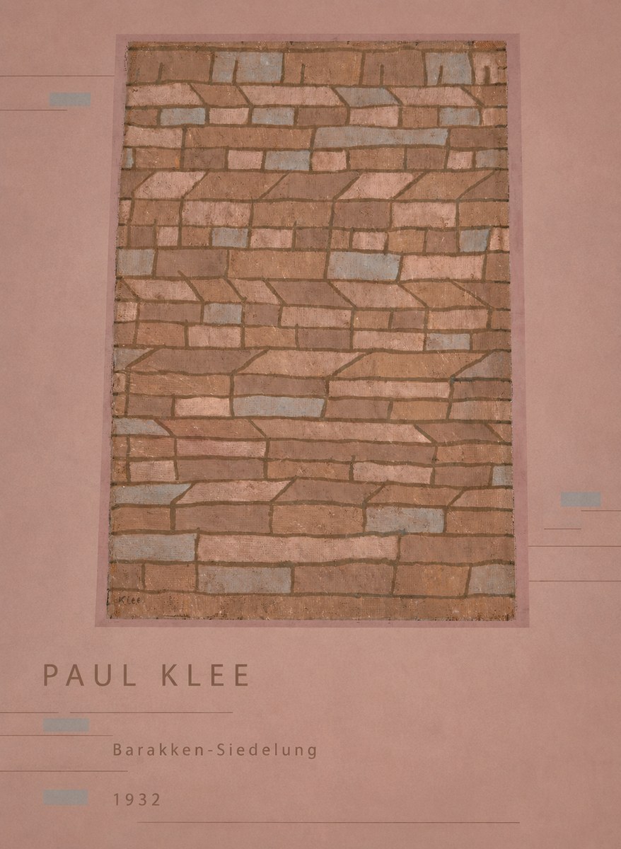Paul Klee Barakken-siedelung No6 - Juliste