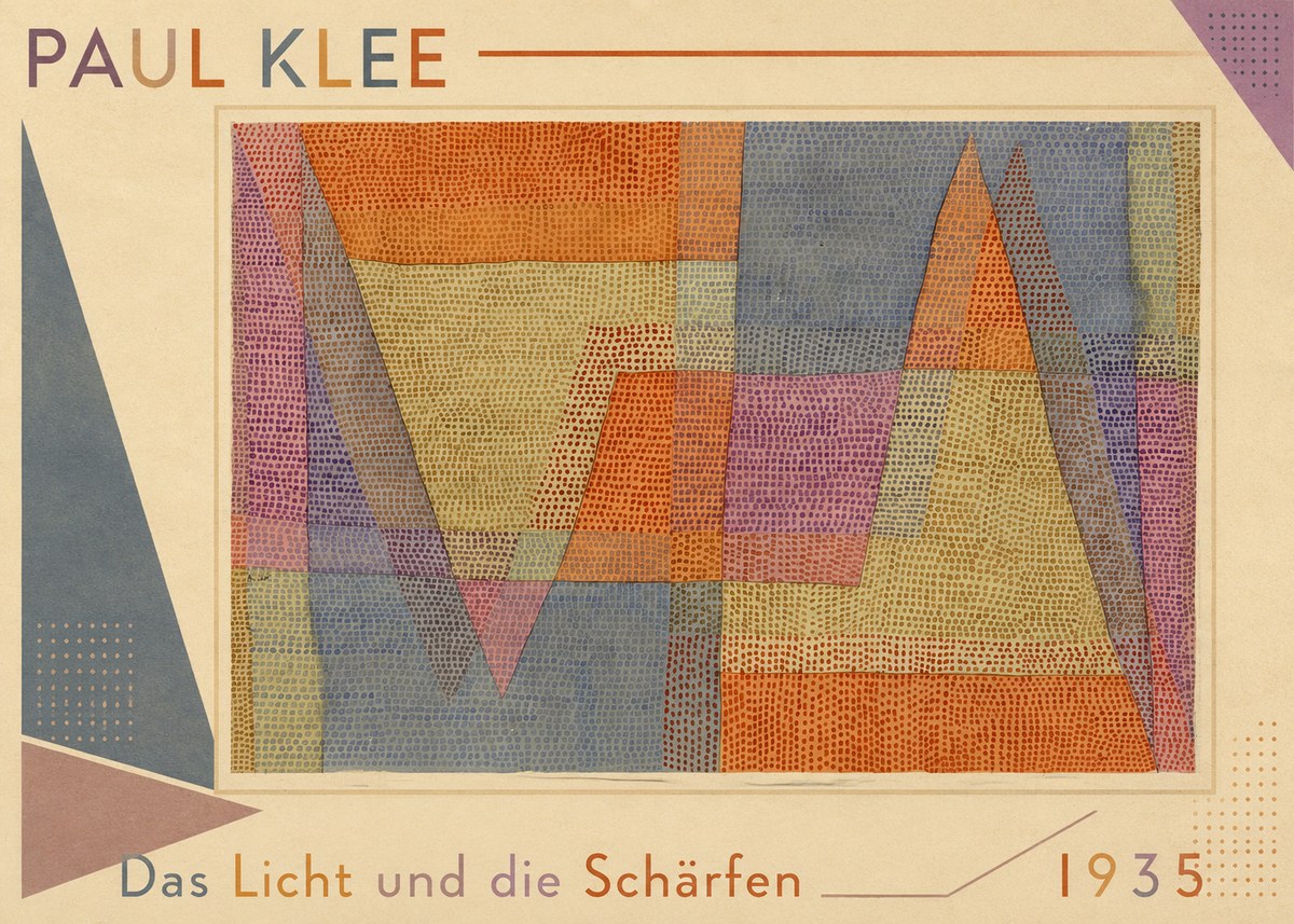 Paul Klee Das Licht Und Die Schärfen No1 - Juliste