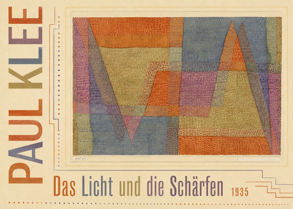 Paul Klee Das Licht Und Die Schärfen No5 - Juliste