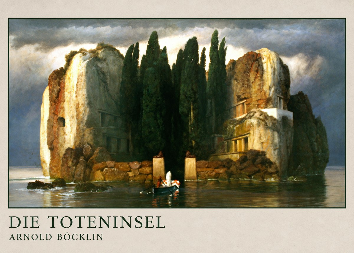 Arnold Böcklin Die Toteninsel II No4 - Juliste