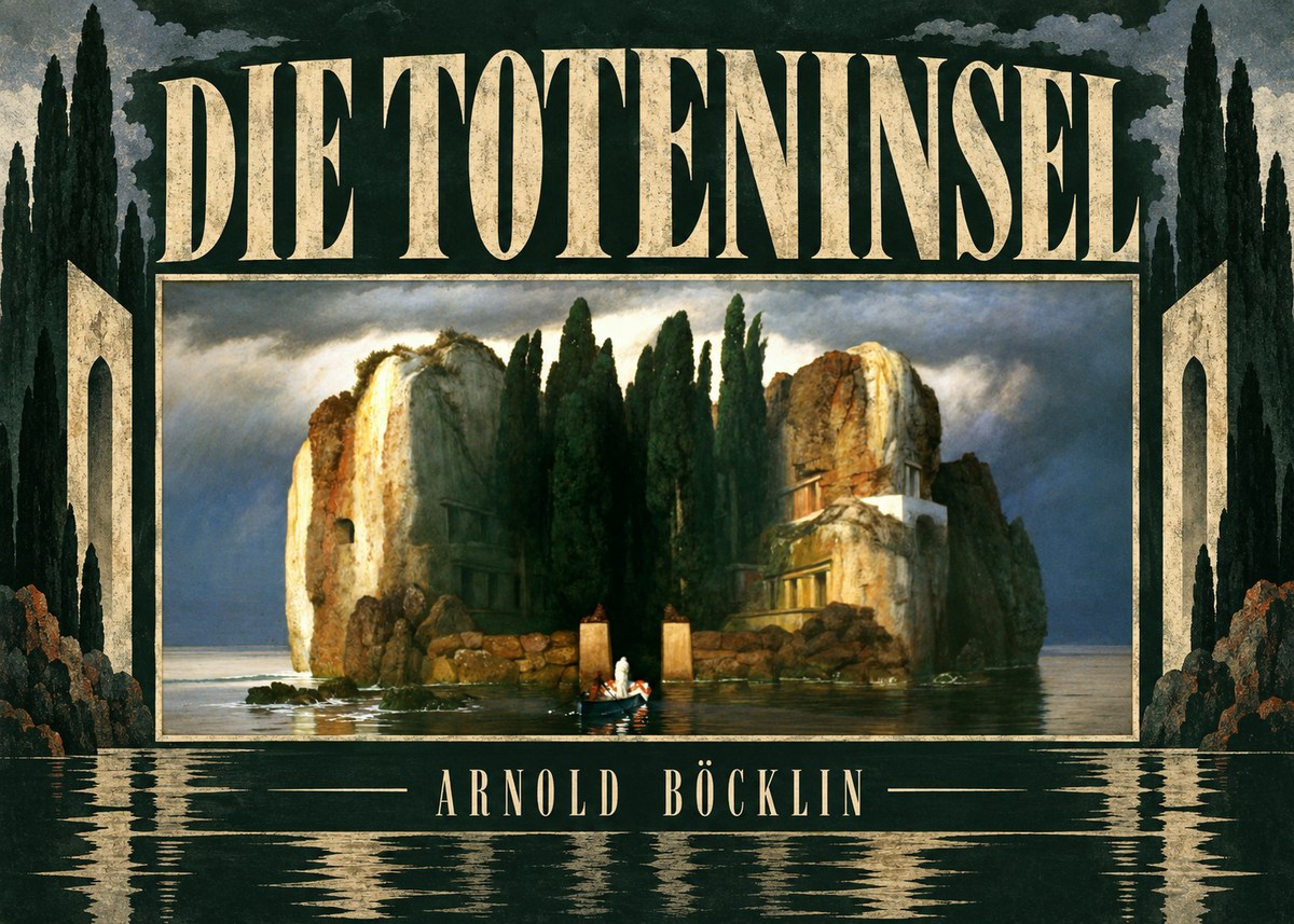 Arnold Böcklin Die Toteninsel II No5 - Juliste