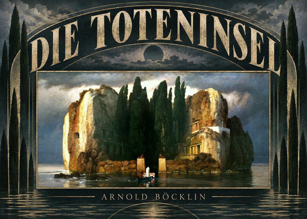 Arnold Böcklin Die Toteninsel II No6 - Juliste
