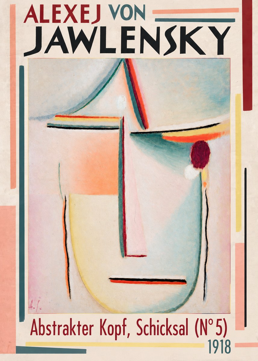 Alexej von Jawlensky Abstrakter Kopf, Schicksal (N°5) No1 - Juliste