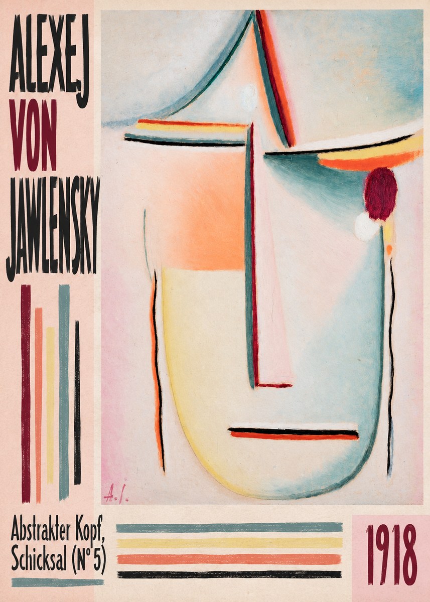 Alexej von Jawlensky Abstrakter Kopf, Schicksal (N°5) No4 - Juliste