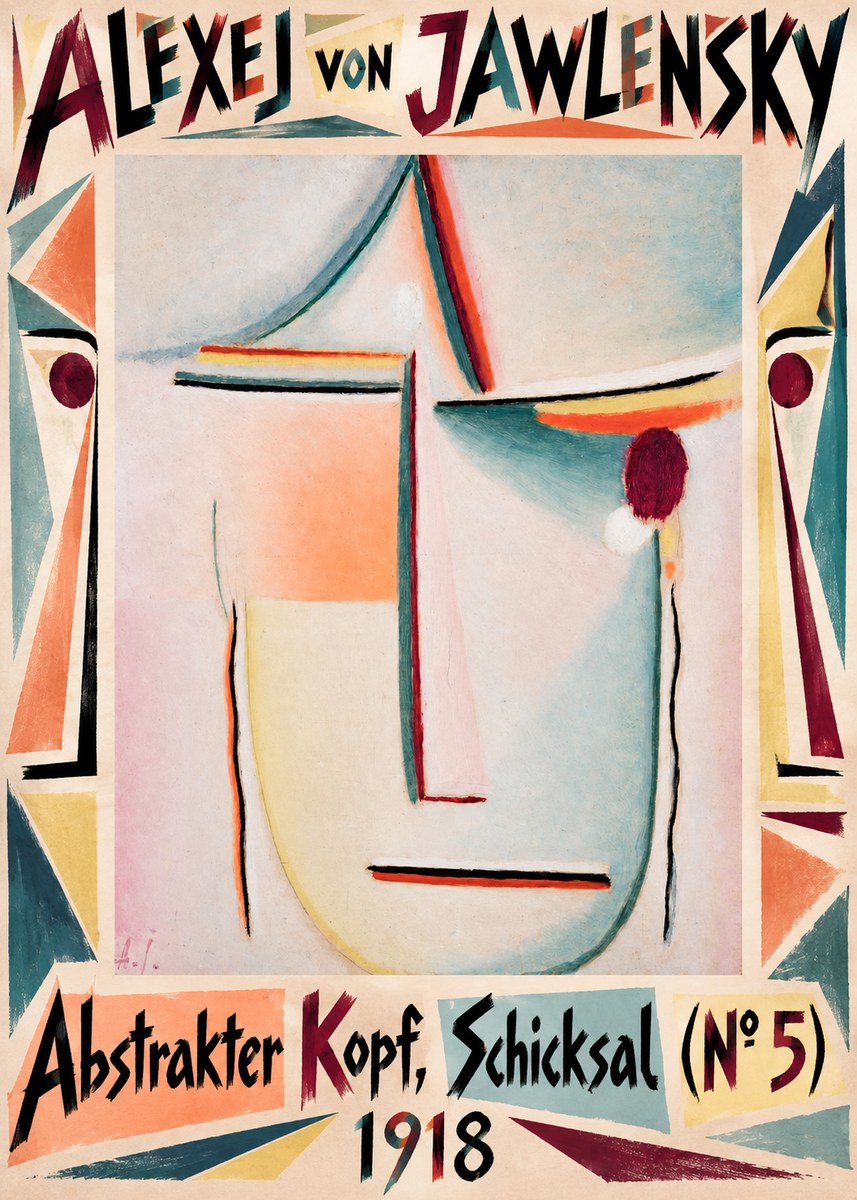 Alexej von Jawlensky Abstrakter Kopf, Schicksal (N°5) No5 - Juliste