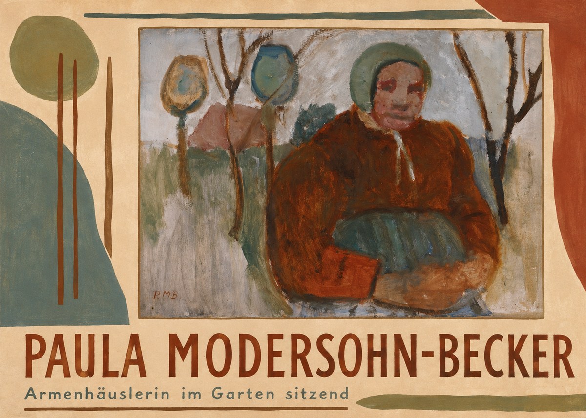 Paula Modersohn-Becker Armenhäuslerin Im Garten Sitzend No4 - Juliste