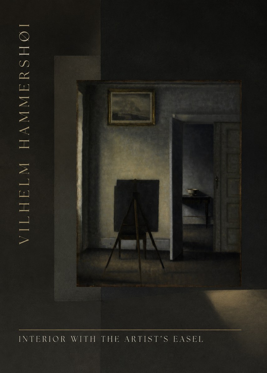 Vilhelm Hammershøi Interior with the Artist's Easel I No5 - Juliste