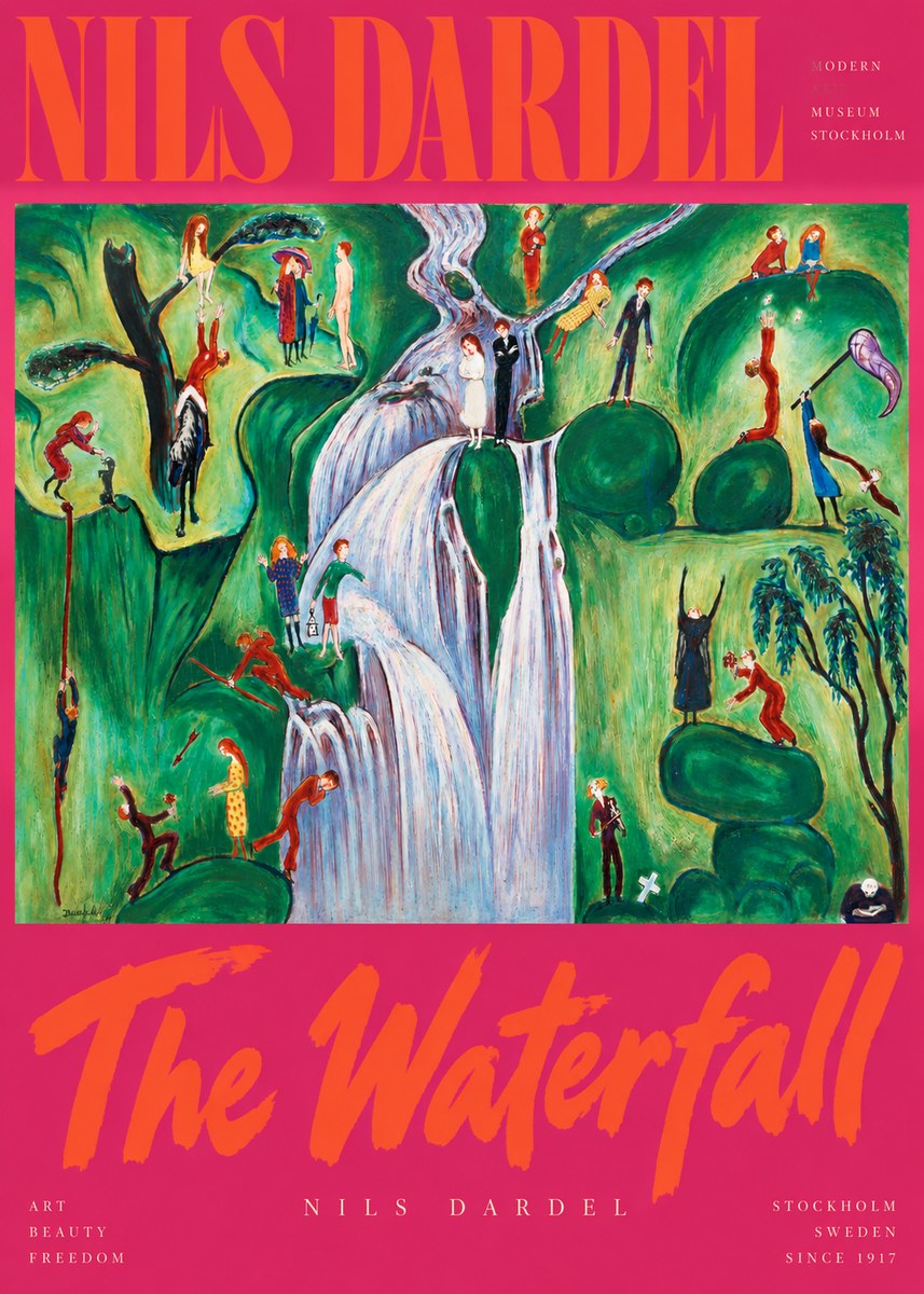Nils Dardel The Waterfall No2 - Juliste