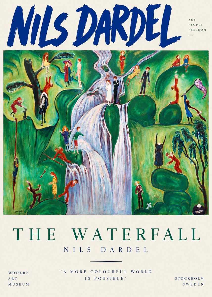 Nils Dardel The Waterfall No3 - Juliste