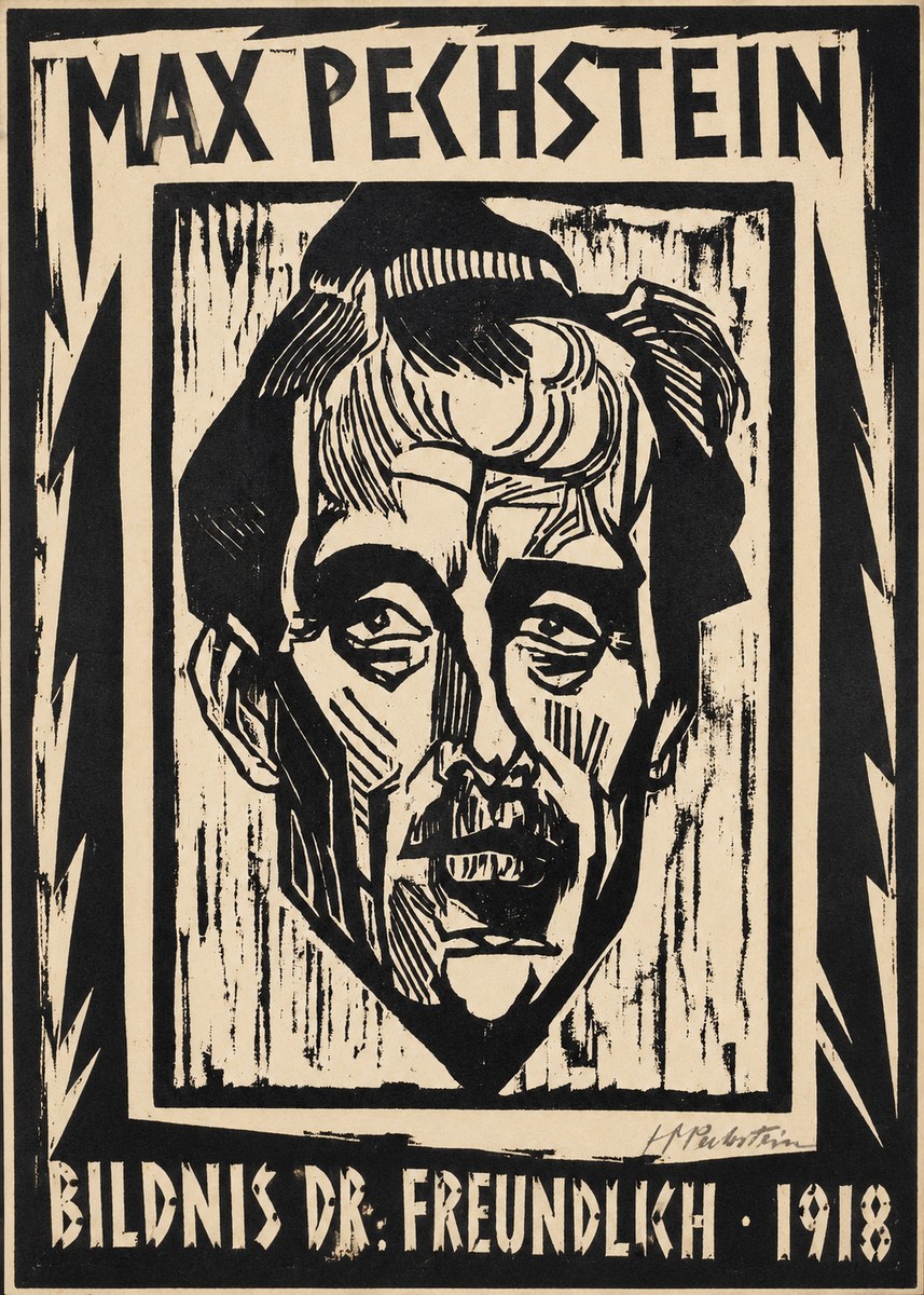Max Pechstein Bildnis Dr. Freundlich • 1918 No1 - Juliste