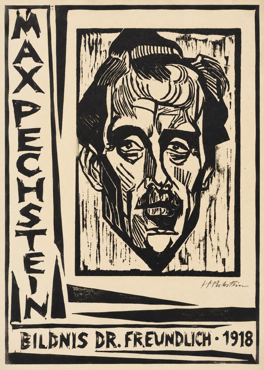 Max Pechstein Bildnis Dr. Freundlich • 1918 No2 - Juliste