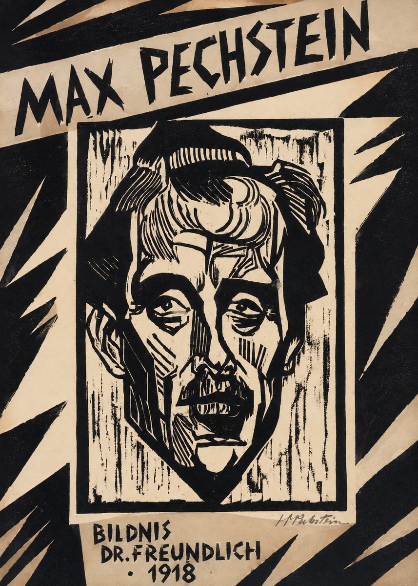 Max Pechstein Bildnis Dr. Freundlich • 1918 No4 - Juliste