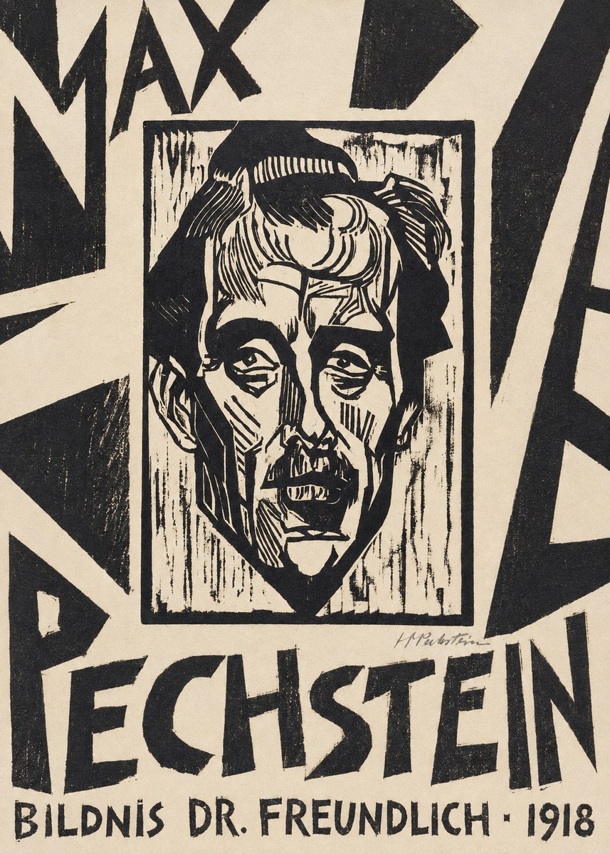 Max Pechstein Bildnis Dr. Freundlich • 1918 No6 - Juliste