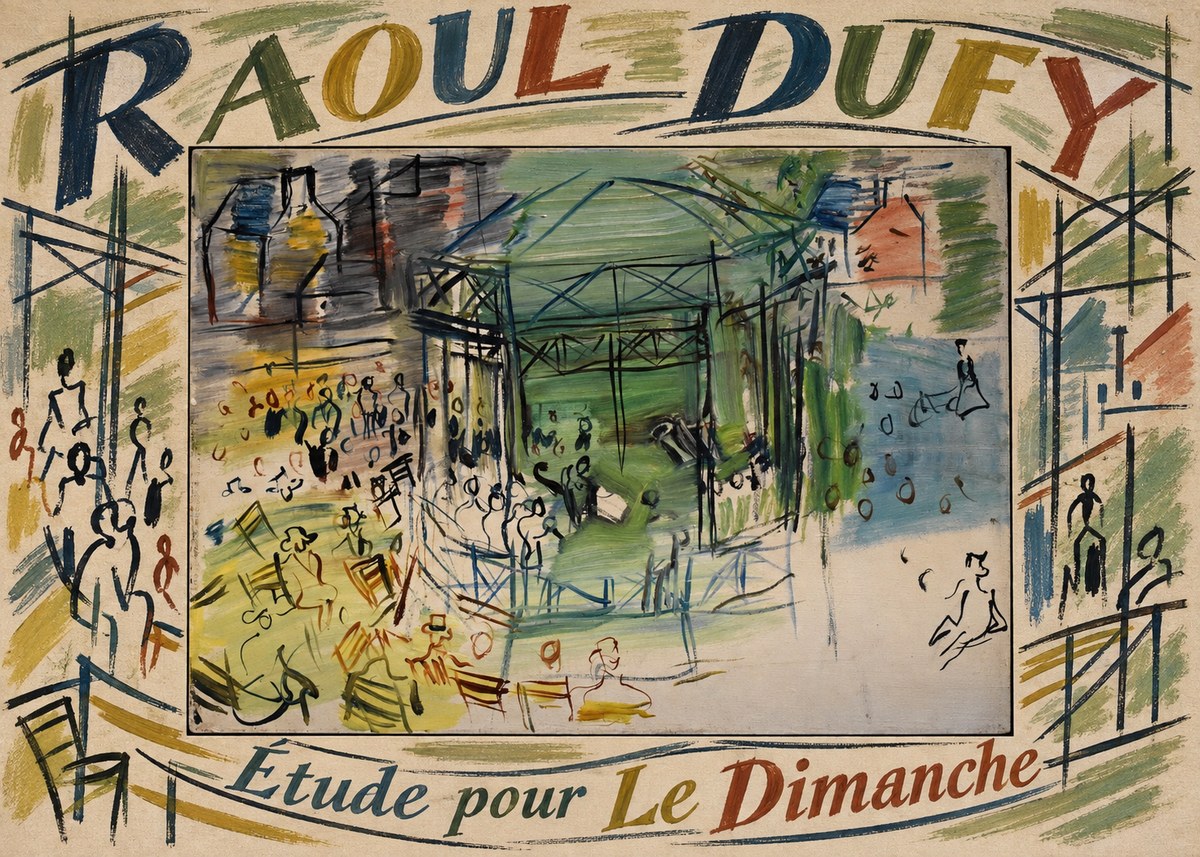 Raoul Dufy Étude Pour Le Dimanche No5 - Juliste