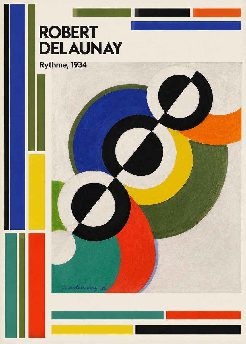 Robert Delaunay Rythme, 1934 No2 - Juliste